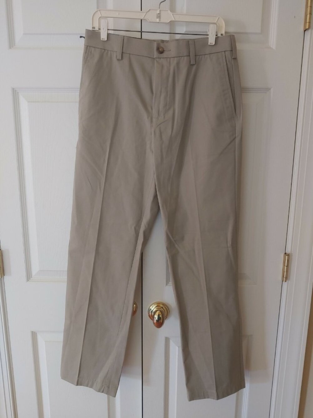 New Men Croft & Barrow Classic Fit Brit Khaki Chino Pants Size 30 X 32